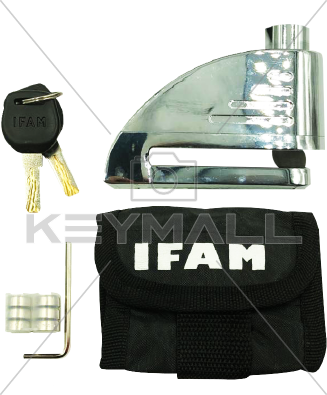 CANDADO IFAM ANTIRROBO DISCO DE FRENO STORM LOCK CROMO BLISTER
