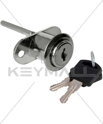 CERRADURA DEXTER DE ESCRITORIO CANADIENSE CROMO 16mm