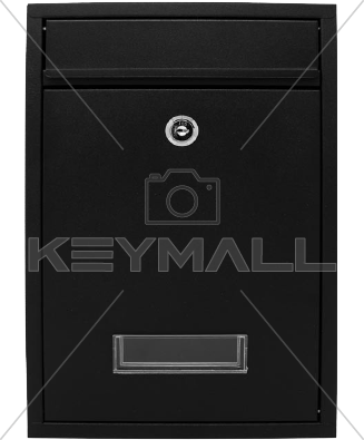 BUZON DE ACERO GALVANIZADO HANDY HOME 22X32X8 CM Negro