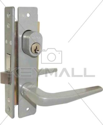 CERRADURA DEXTER PERFILES ALUMINIO S100 MANIJA MANIJA ZAMAC CILINDRO LL MAR 60MM GRIS CAJA