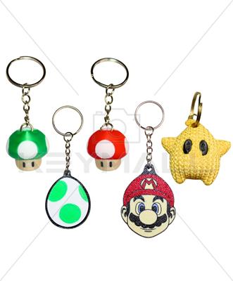 LLAVEROS DE MARIO BROS PLASTICO 3D