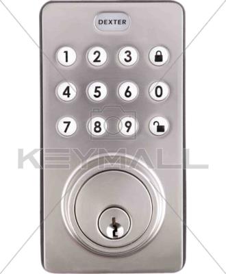 CERRADURA DEXTER ELECTRONICO RECTO DIGITAL 45 55MM NIQUEL SATINADO CAJA